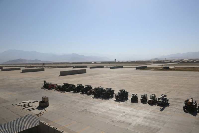 A view of Bagram Airfield in July 2021 during troops withdrawal by the US and NATO (image courtesy US News)