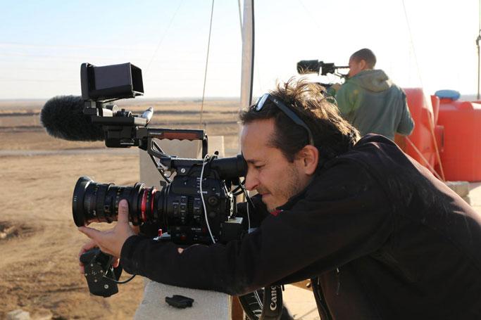 Brent Renaud filming in Iraq in 2016.