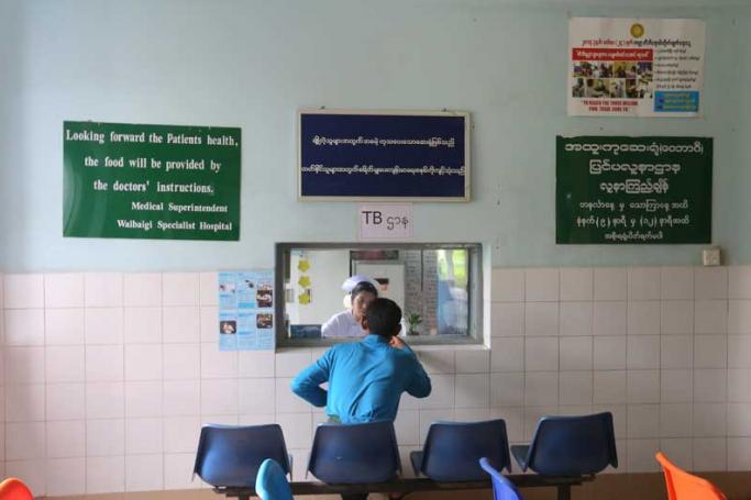 ရန်ကုန်မြို့ မြောက်ဥက္ကလာမြို့နယ်ရှိ အထူးကုဆေးရုံ (ဝေဘာဂီ)အတွင်း တီဘီရောဂါဌာနတစ်ခုအား တွေ့ရစဉ်။ (ဓာတ်ပုံ-မဇ္ဈိမ)