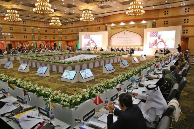 Foreign ministers and diplomats of the 53-member Organization of Islamic Conference (OIC) attend a conference in Dhaka on March 6, 2018. Photo: AFP