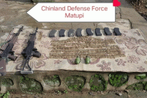 ပုံအညွှန်း - စစ်ကောင်စီတပ်သားများယူဆောင်လာသည့် လက်နက်ခဲယမ်းများ မြင်တွေ့ရစဥ် ဓါတ်ပုံ - CDF - Matupi