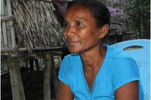 သိမ်းဆည်းခံရသည့်မြေပေါ်တွင် ဝင်ရောက်လုပ်ကိုင်ရာမှ ပိုင်နက်ကျူးလွန်မှု၊ ခိုးယူမှု၊ အကျိုးစီးပွား ဖျက်ဆီးမှုတို့ဖြင့် ၂ဝ၁၃ ခုနှစ်ကထောင်တစ်နှစ်ကျသွားသူ အသက် ၆ဝအရွယ်    ဒေါ်လှဦး  (ဓာတ်ပုံ -ဖြိုးသီဟချို/Myanmar Now)သမ္မတဦးသိန်းစိန်အစိုးရ၏  ၅ နှစ်သက်တမ်းကုန်ဆုံးတော့မည်ဖြစ်သော်လည်း  မြစ်ဝကျွန်း ပေါ်ဒေသ တွင်မူမြေယာပြဿနာနှင့် ပဋိပက္ခအများအပြား ကျန်ရှိနေဆဲဖြစ်သည်။