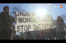 Embedded thumbnail for ပြင်သစ်မှာ ဆန္ဒပြယာဉ်တန်းကို ရဲတပ်ဖွဲ့က ဒဏ်ငွေရိုက်ပြီး မျက်ရည်ယိုဗုံးနဲ့ပစ်ခတ်